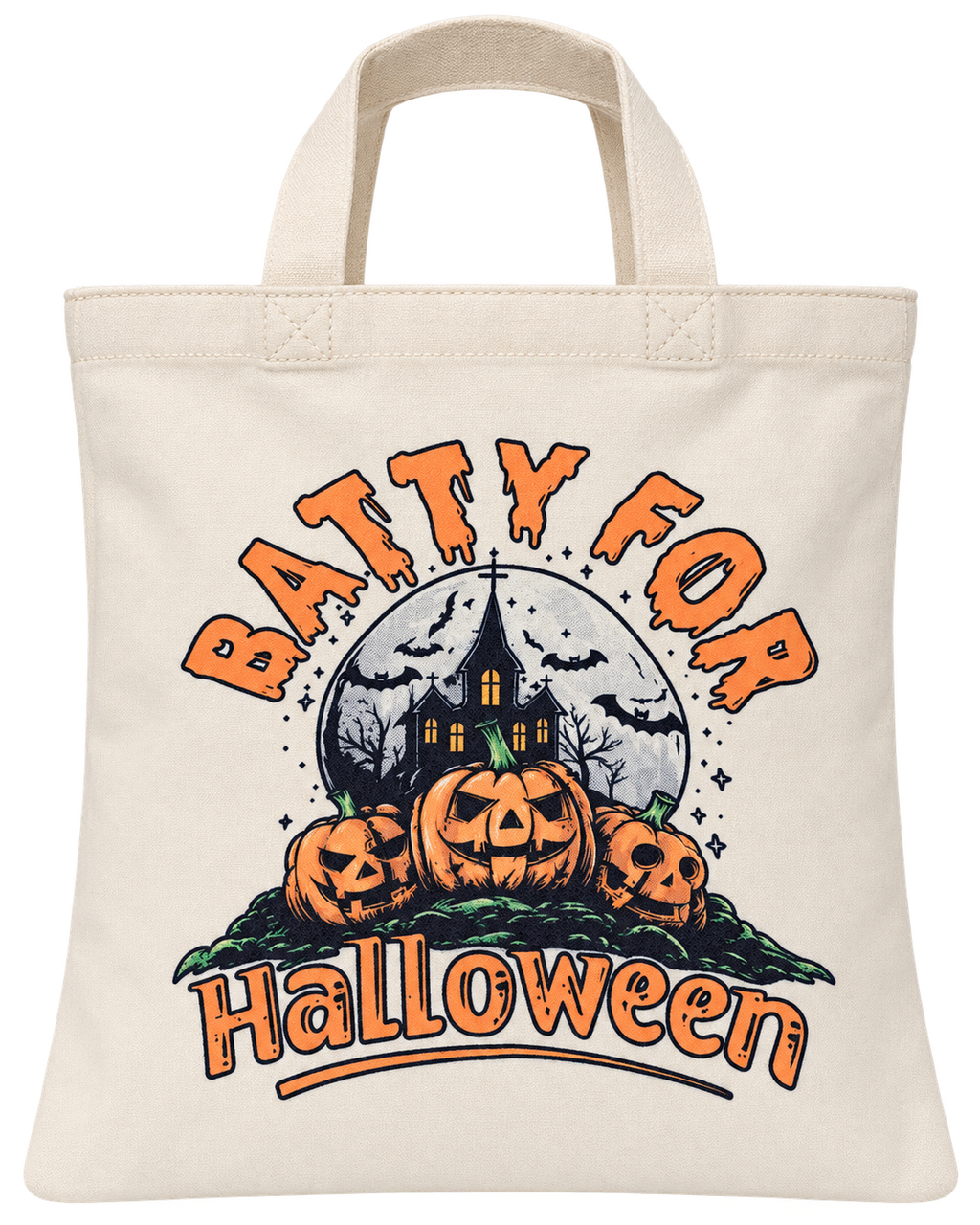 Batty for Halloween Canvas Bag