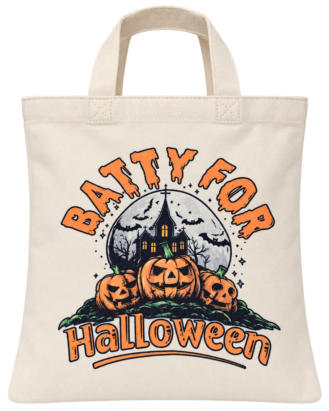 Batty for Halloween Canvas Bag