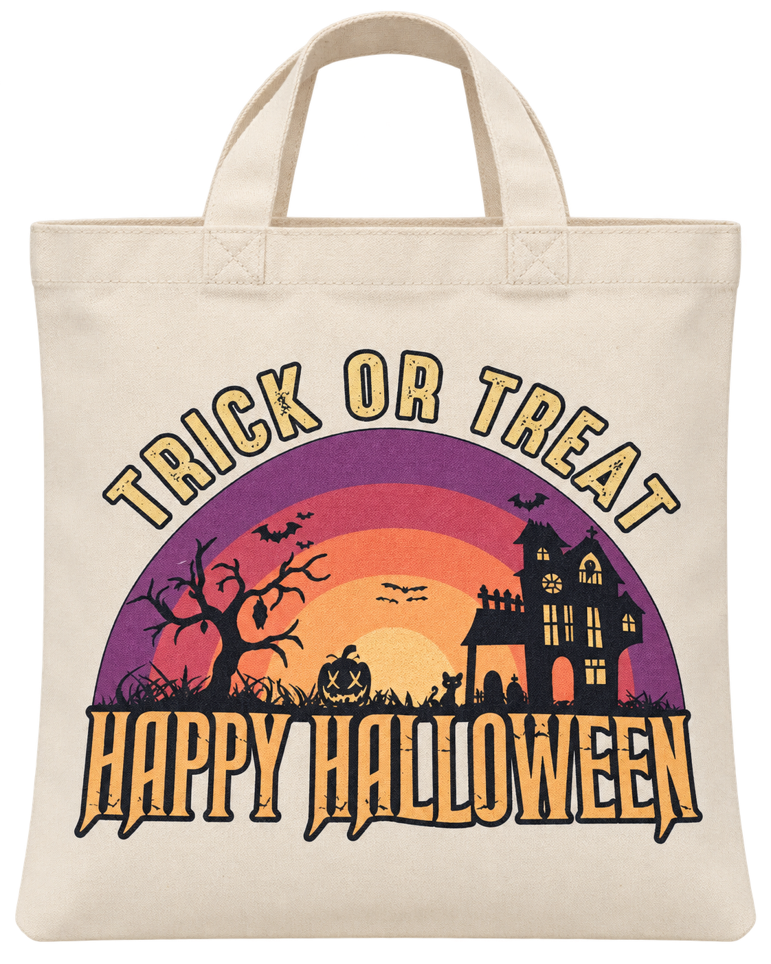 Trick or Treat Halloween Canvas Bag