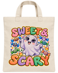 Sweet and Scary Halloween Canvas Bag