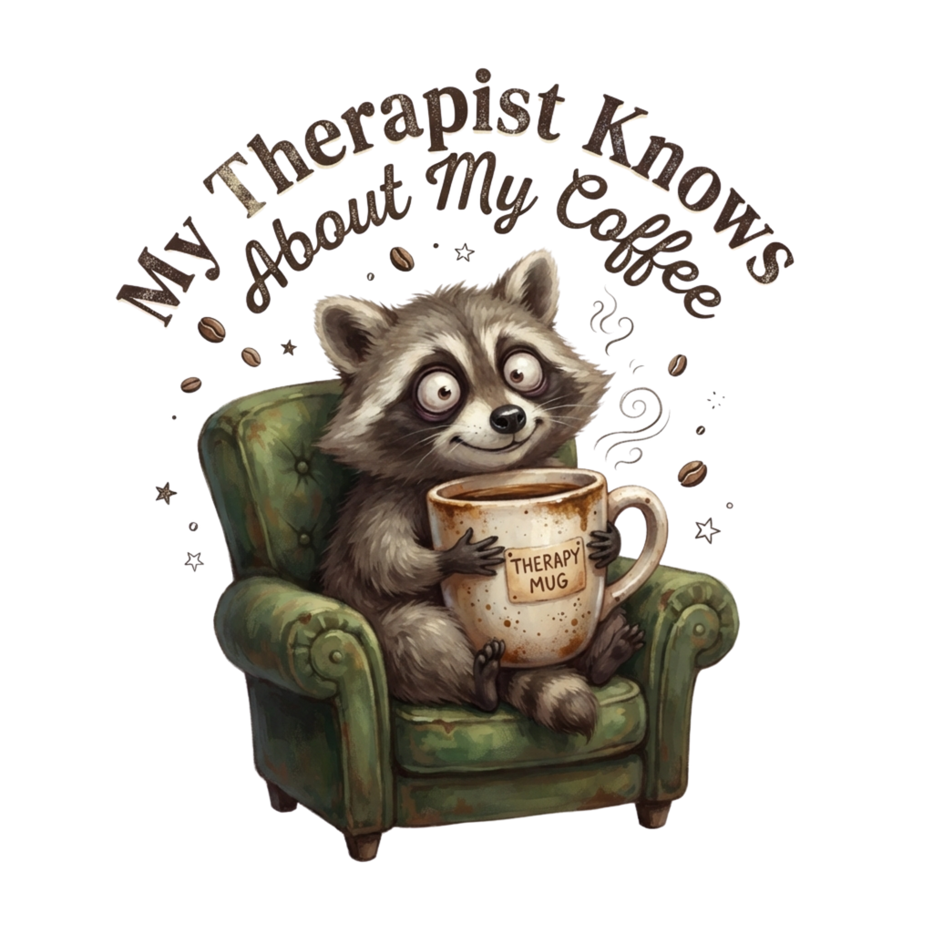 Therapy and Coffee - T-Shirt