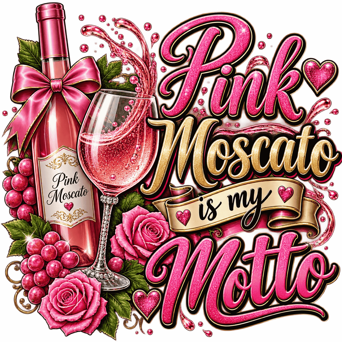 Pink Moscato is my Motto