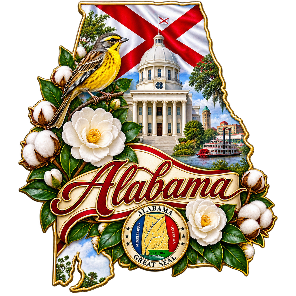 Alabama State Pride T-Shirts