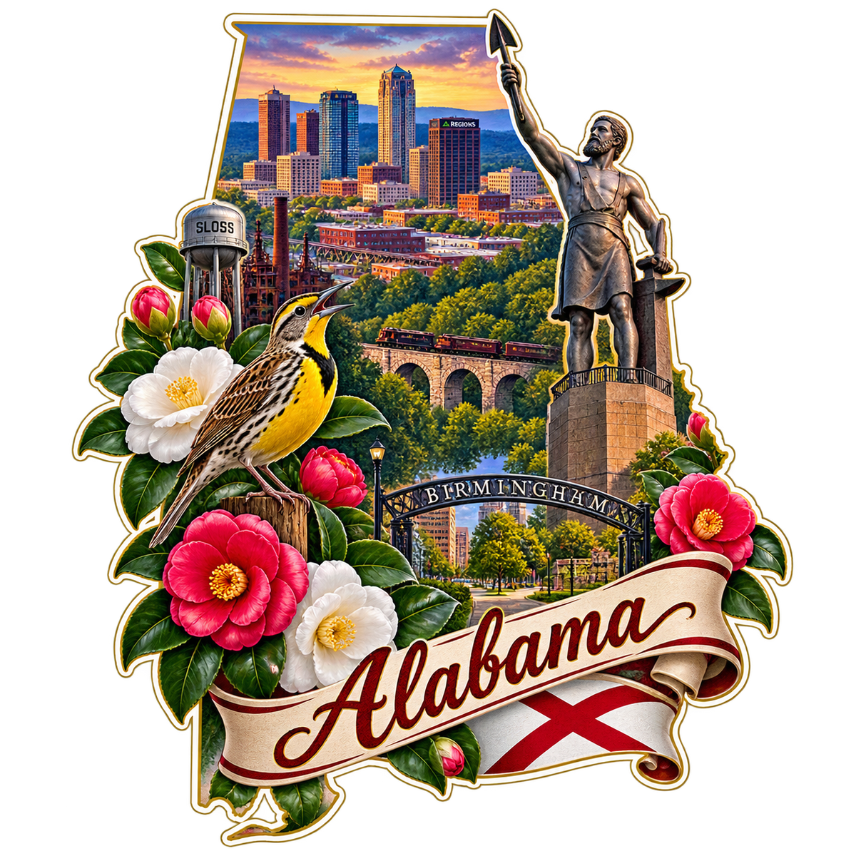 Alabama State Pride T-Shirts