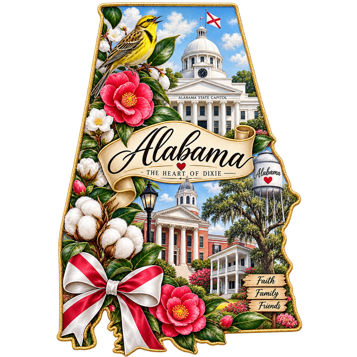 Alabama State Pride T-Shirts