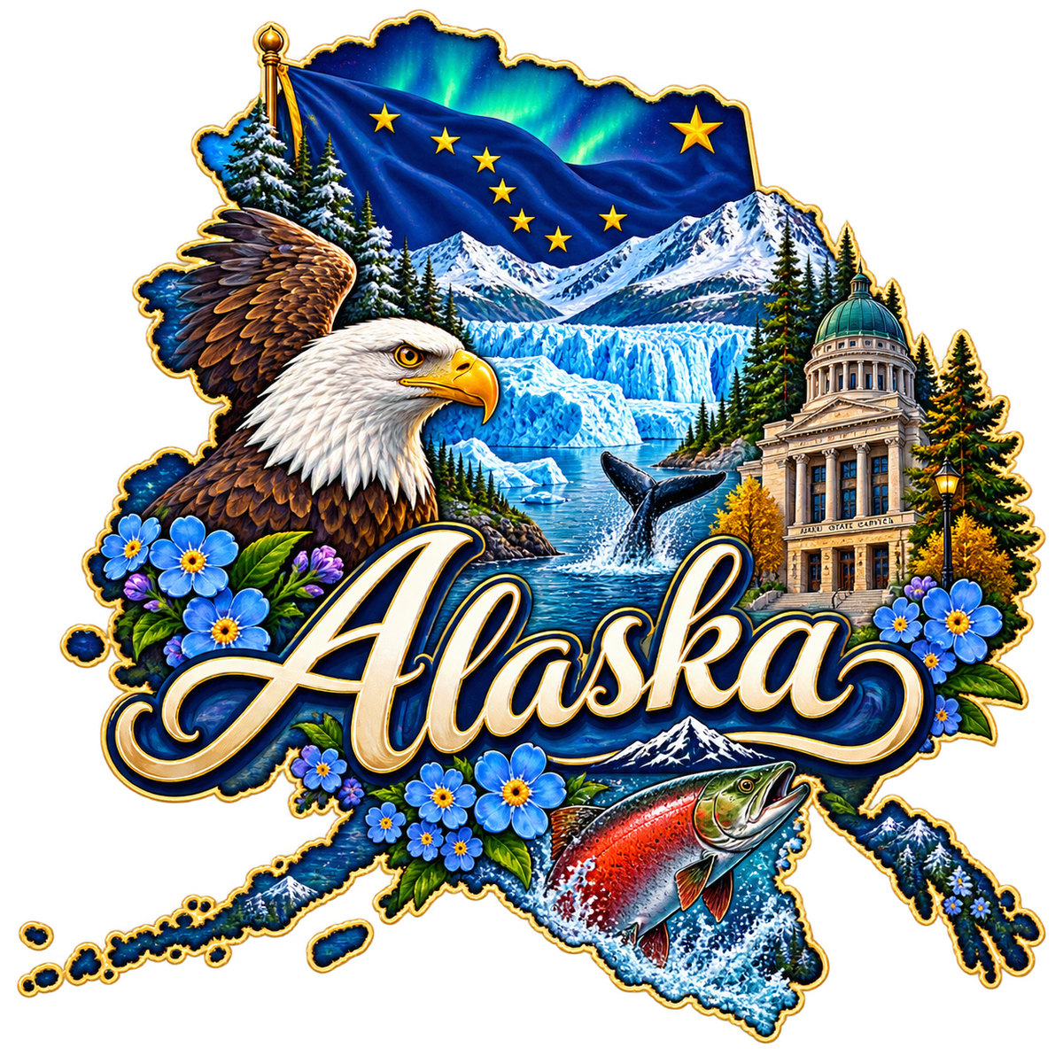 Alaska State Pride T-Shirts