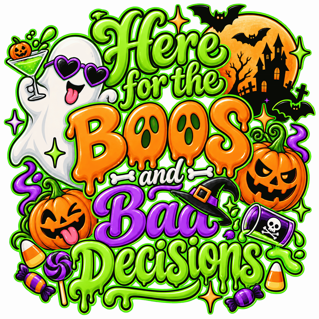 Here for the Boos and Bad Decisions Mug