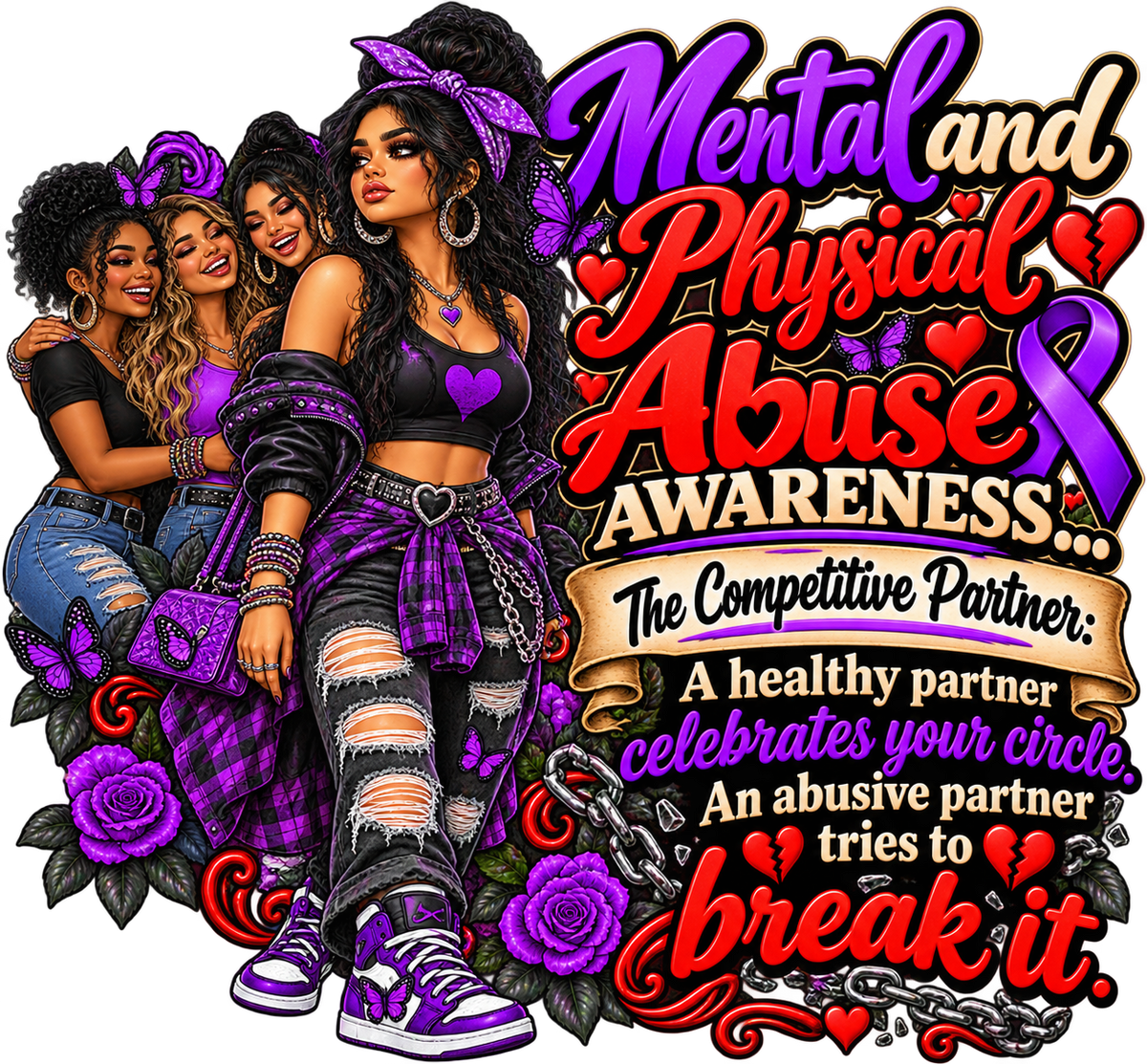 Competitive Partner Abuse Awareness T-Shirt