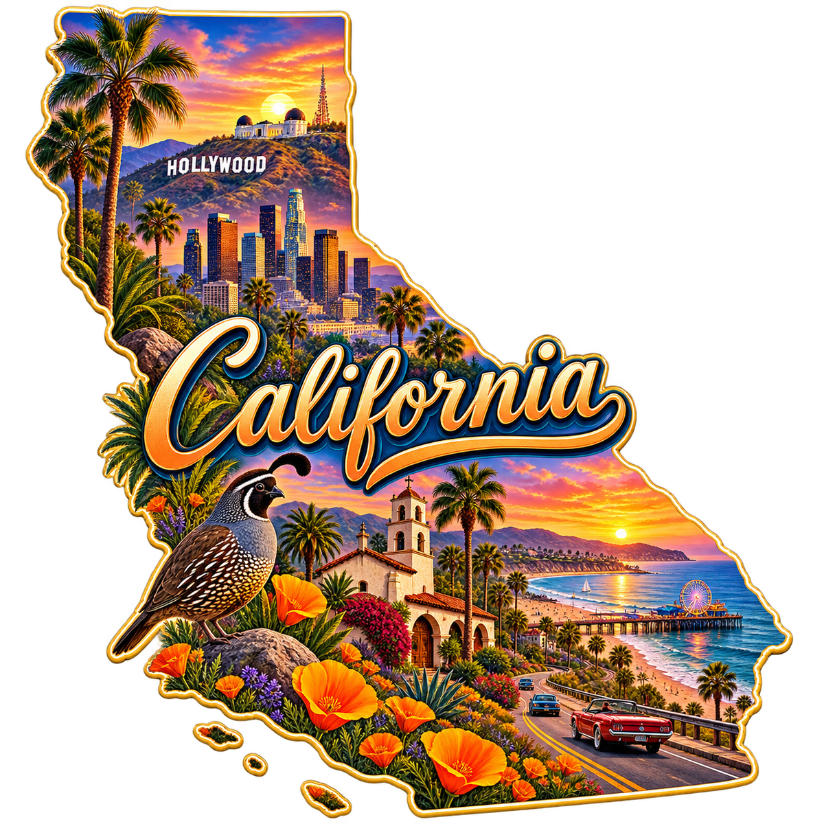 California State Pride T-Shirts