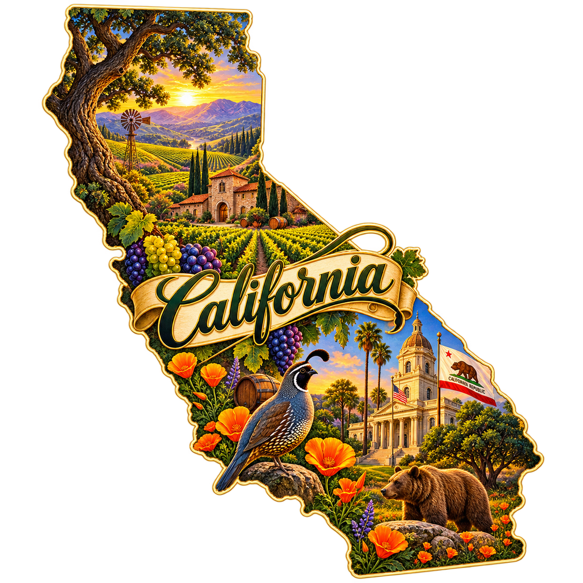 California State Pride T-Shirts