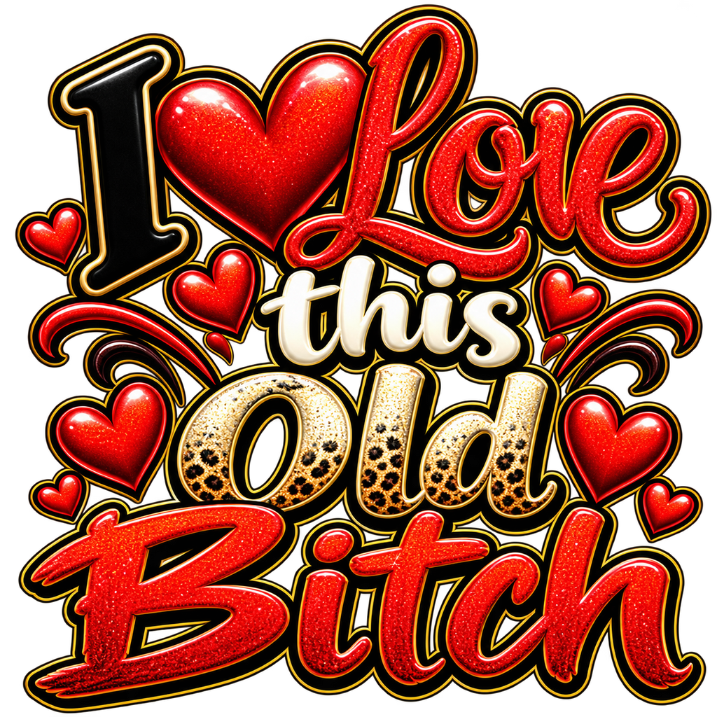 I Love This Old Couples T-Shirt Set (2 Shirts)