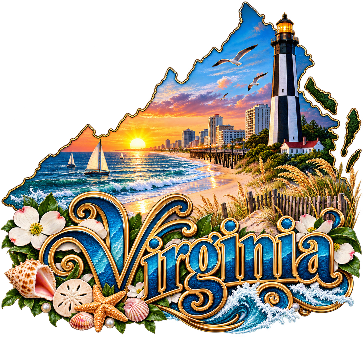 Virginia State Pride T-Shirts