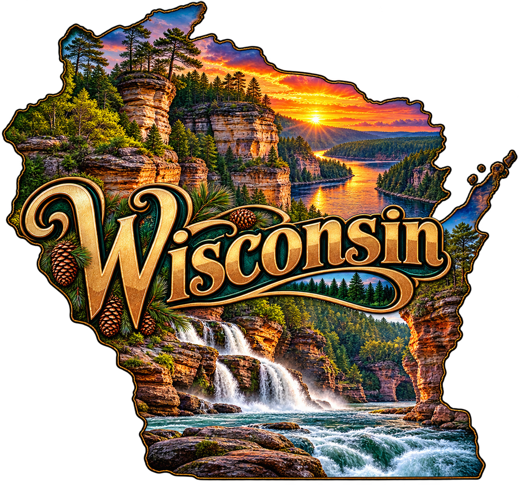 Wisconsin State Pride T-Shirts