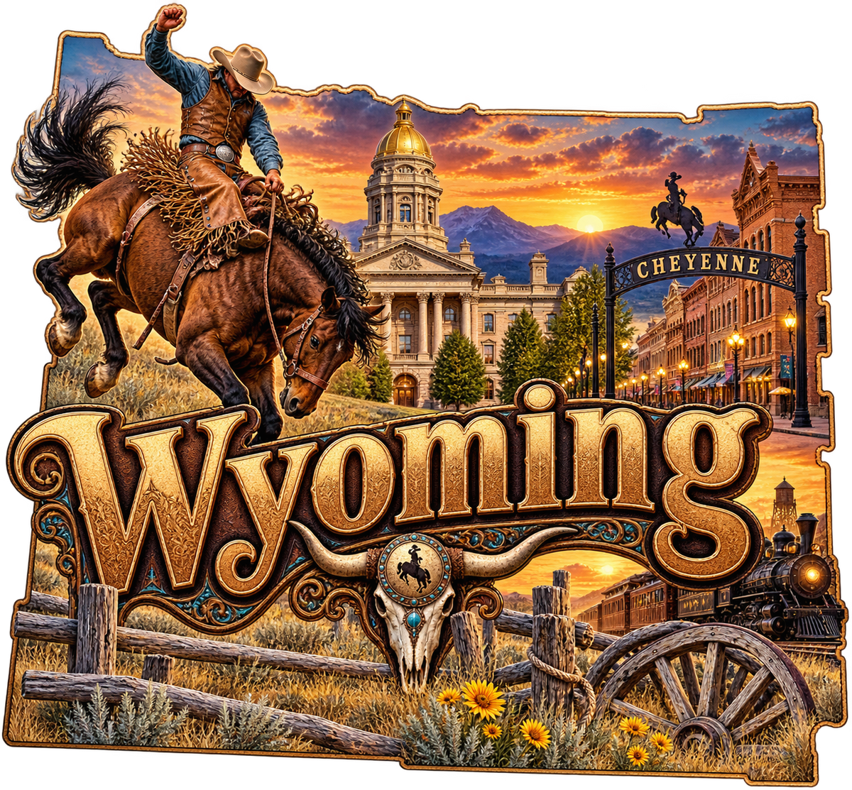 Wyoming State Pride T-Shirts