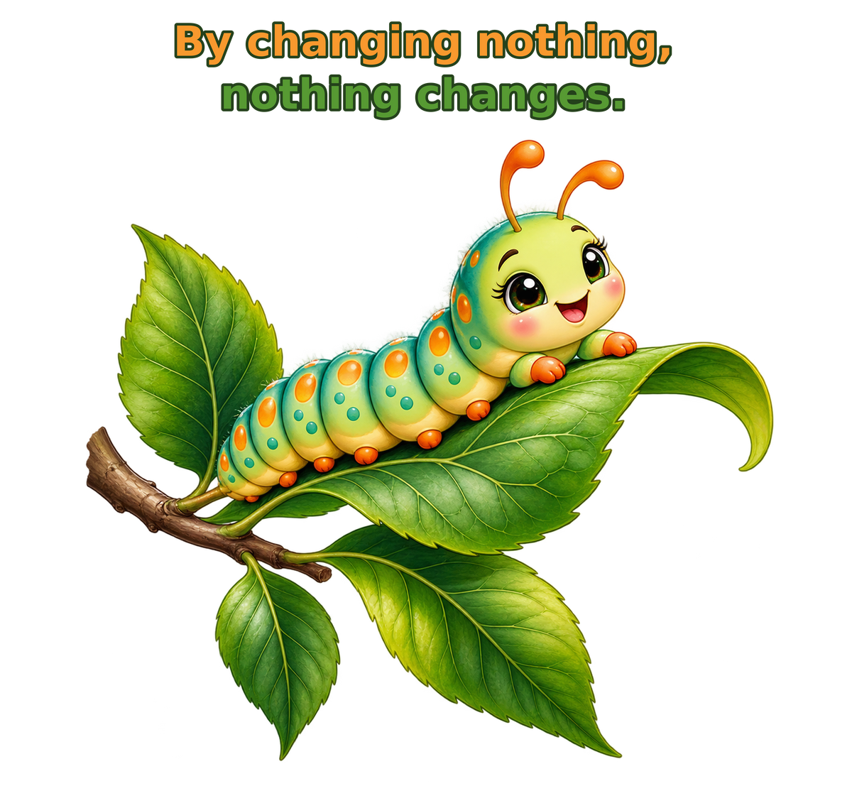 Nothing Changes Caterpillar Inspirational T-Shirt