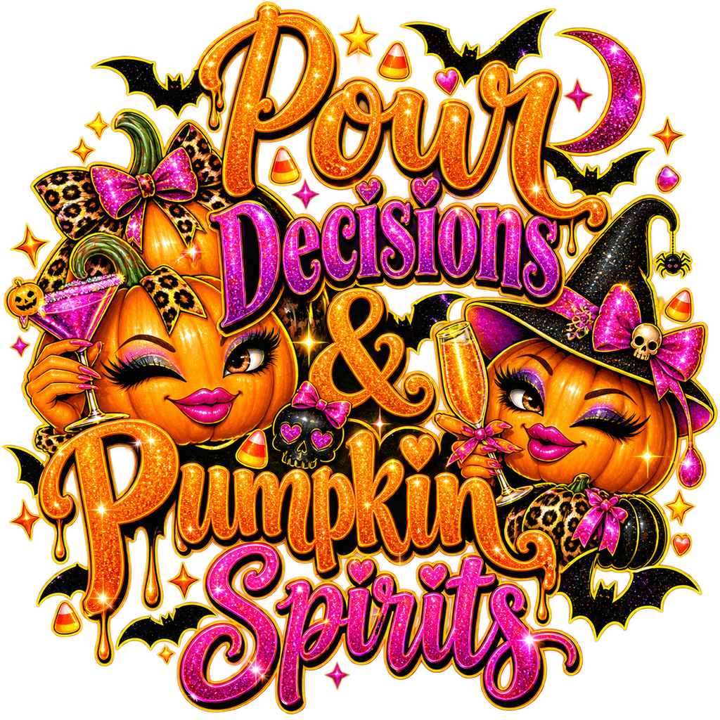 Pour Decisions & Pumpkin Spirits Halloween Mug
