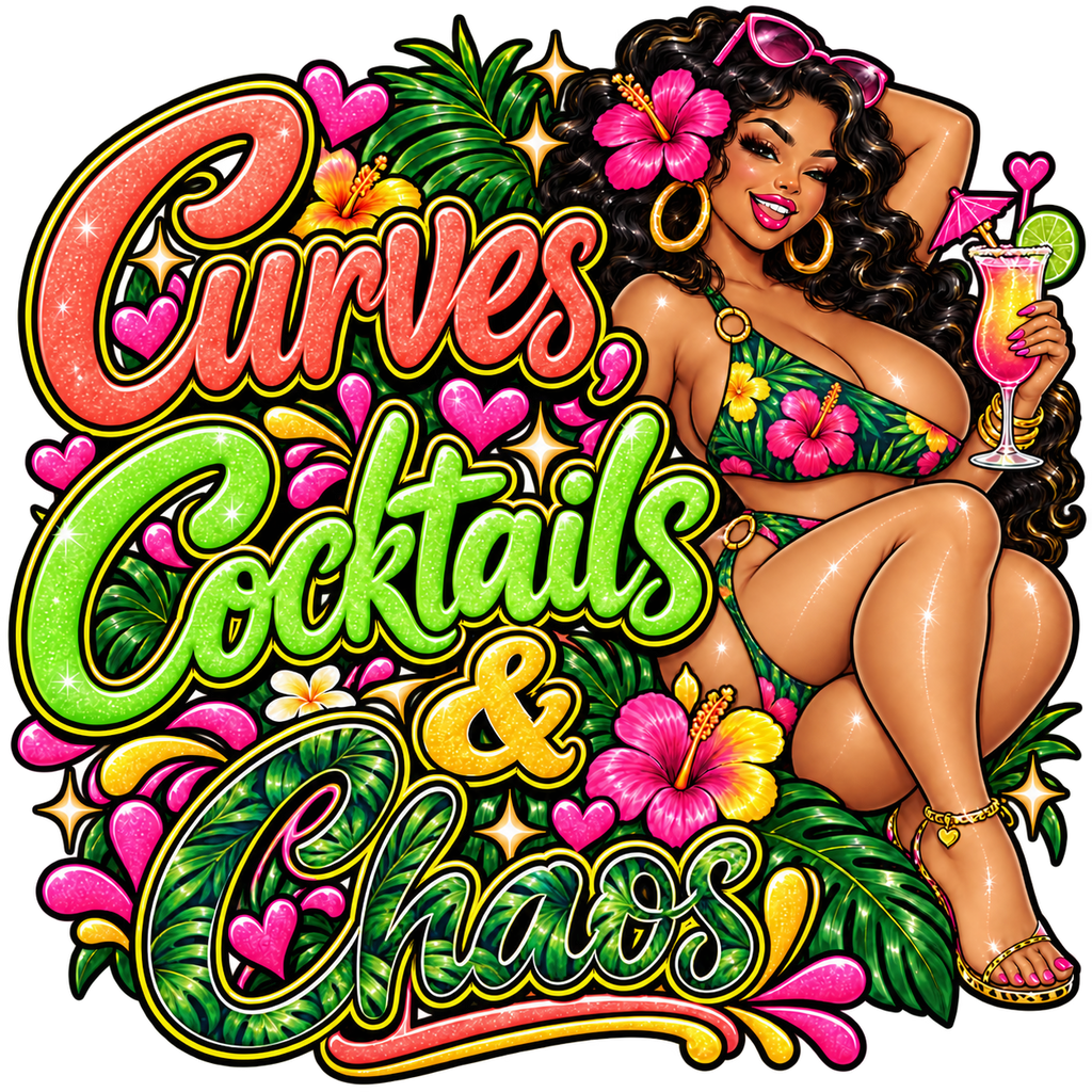 Curves, Cocktails & Chaos T-Shirt