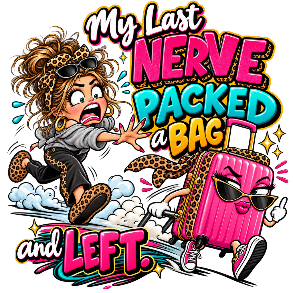 My Last Nerve Packed a Bag and Left T-Shirt