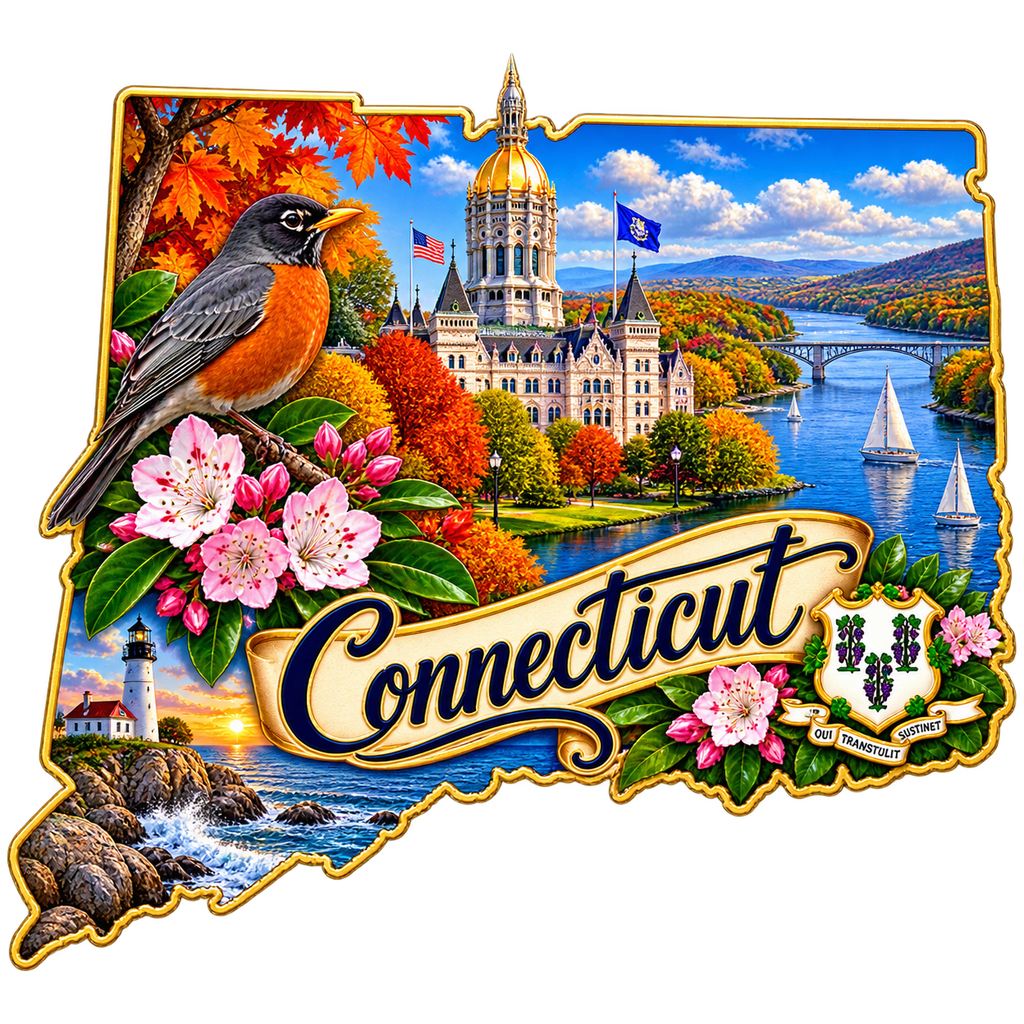 Connecticut State Pride T-Shirts