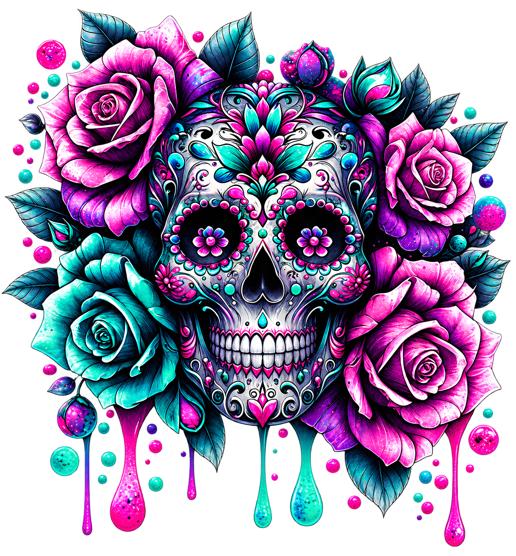 Multi-Color Sugar Skull T-Shirt