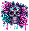 Multi-Color Sugar Skull T-Shirt