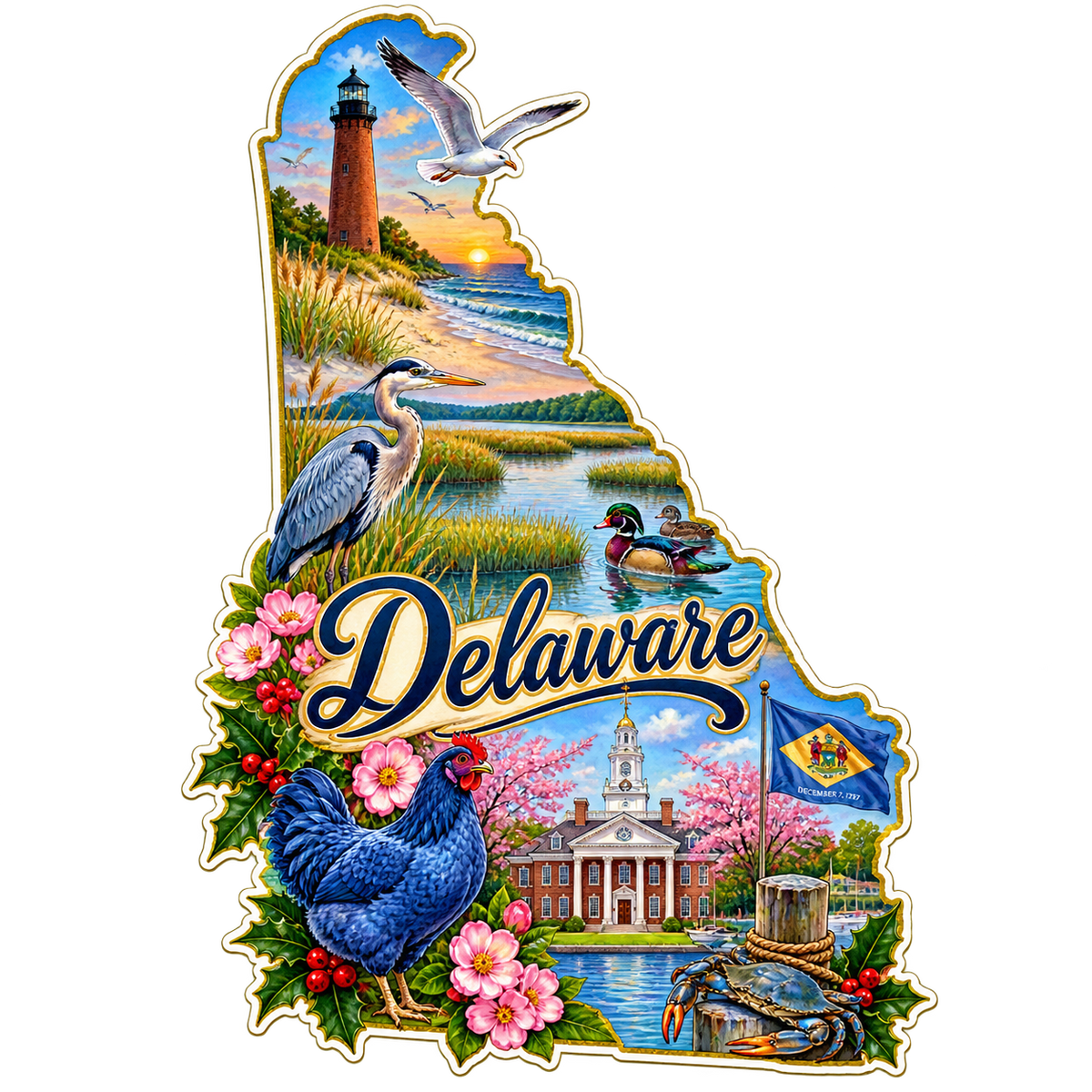 Delaware State Pride T-Shirts