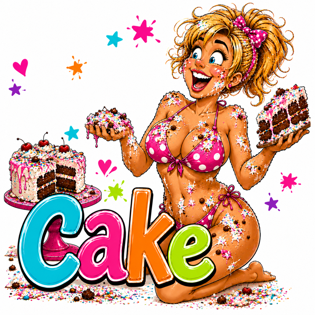 Cake women's decal design