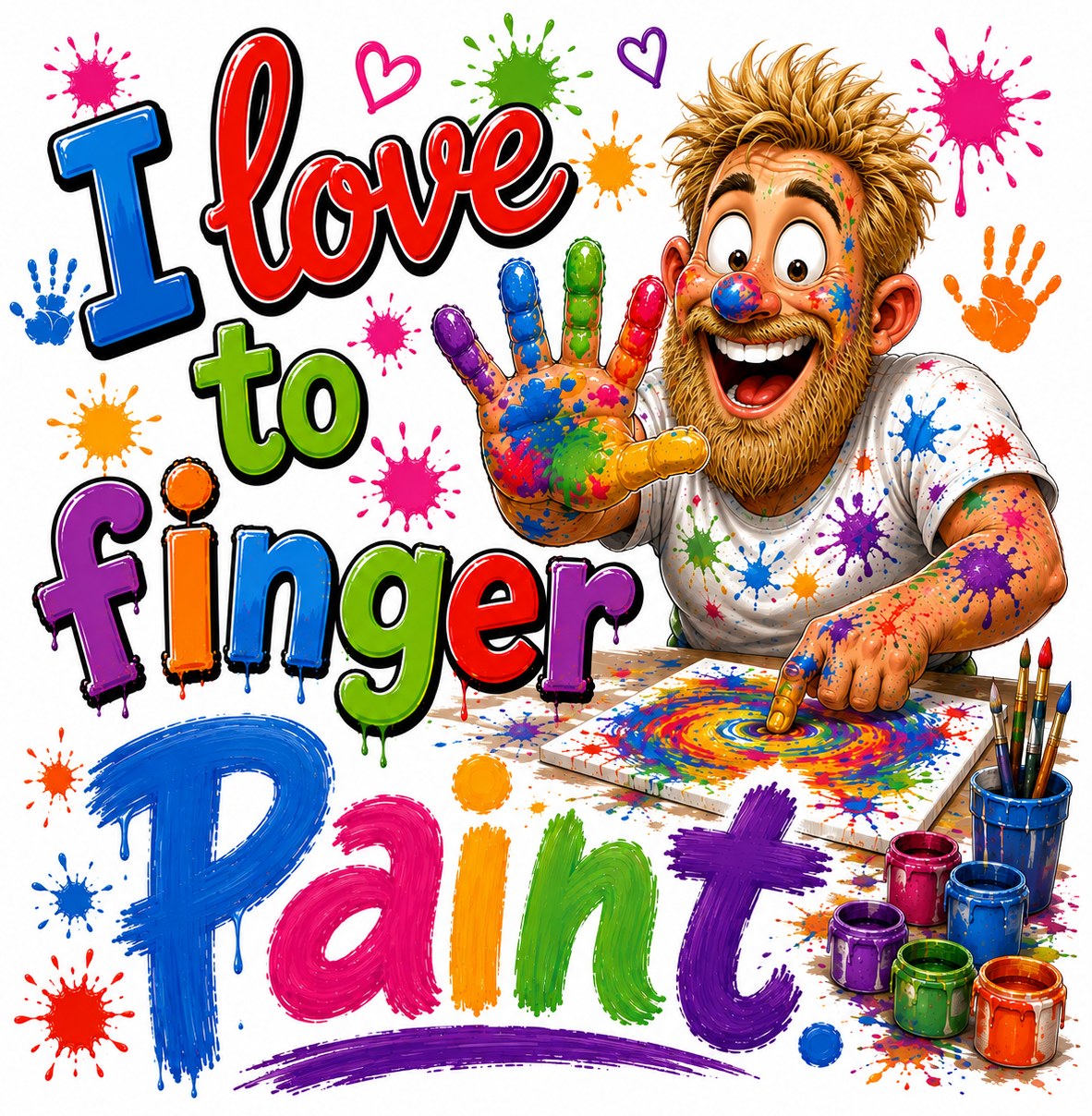 Finger Paint - Couples Set (2 Shirts) - T-Shirt
