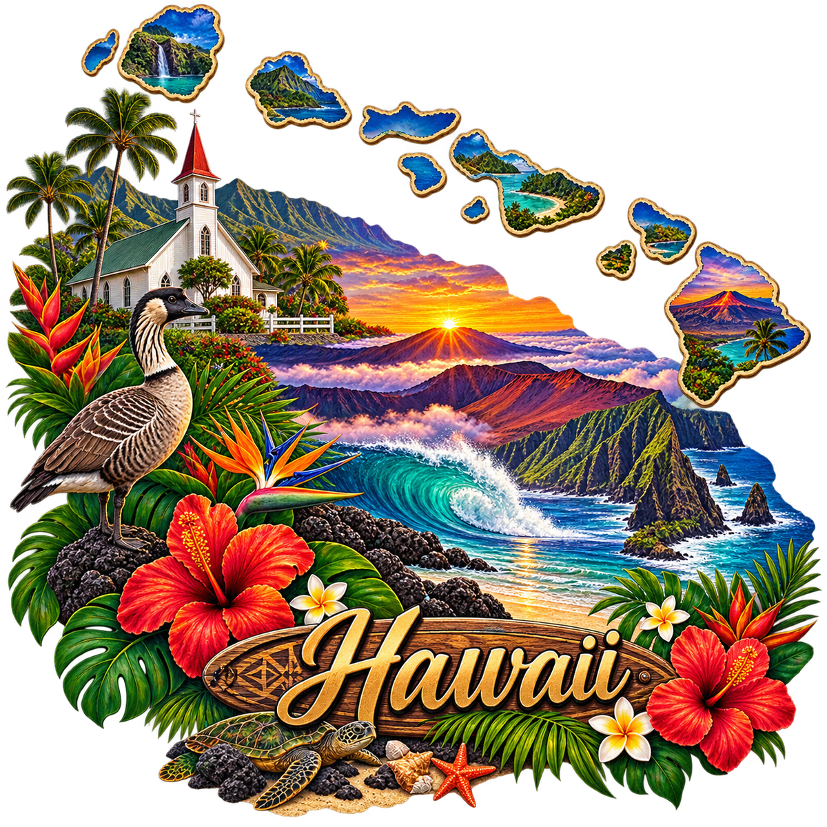 Hawaii State Pride T-Shirts