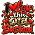 I Love This Old Couples T-Shirt Set (2 Shirts)