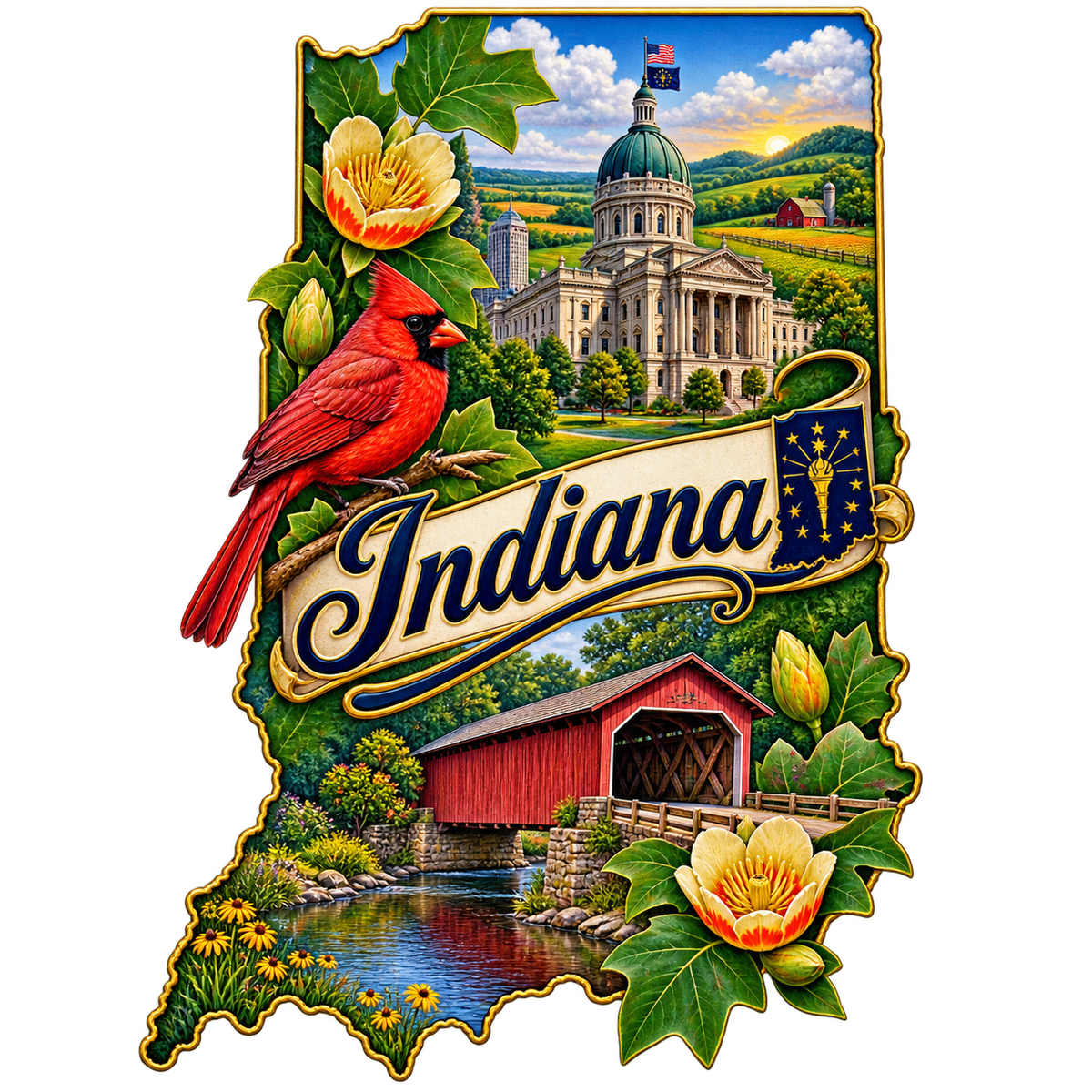 Indiana State Pride T-Shirts