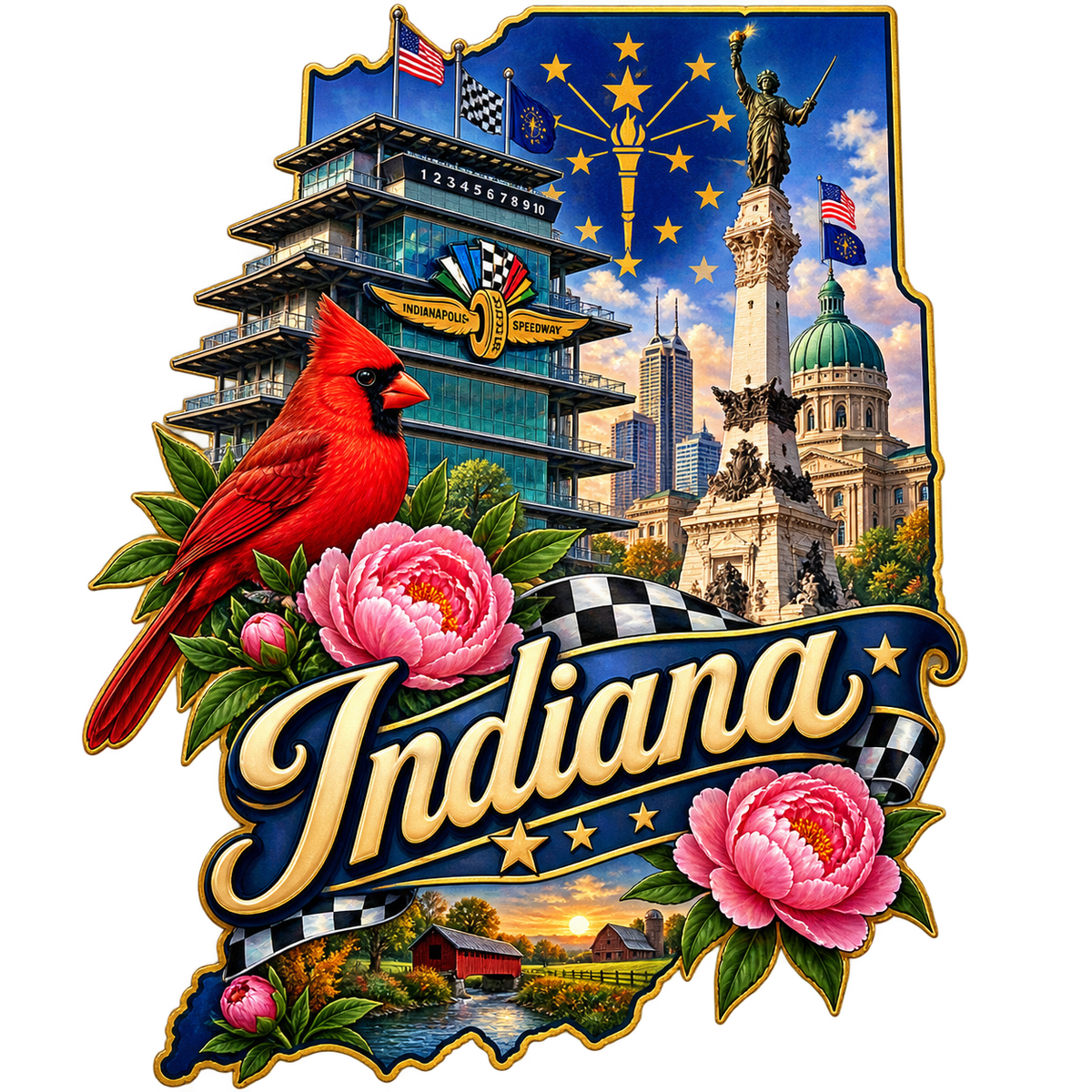 Indiana State Pride T-Shirts
