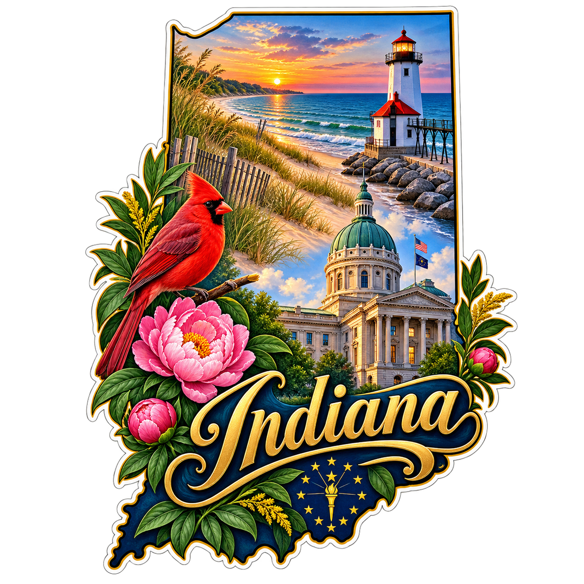 Indiana State Pride T-Shirts