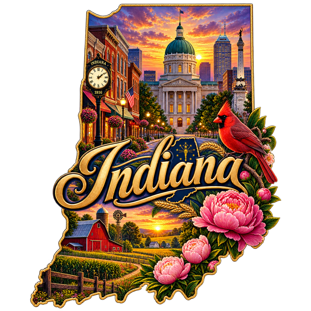 Indiana State Pride T-Shirts
