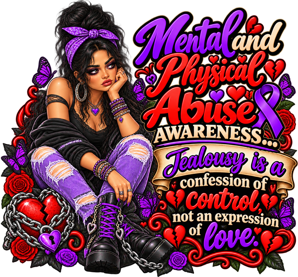 Jealousy Is Not Love Abuse Awareness T-Shirt