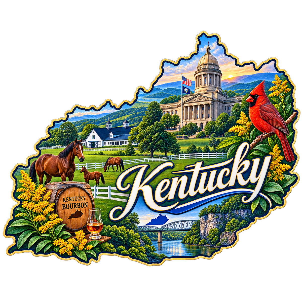 Kentucky State Pride T-Shirts