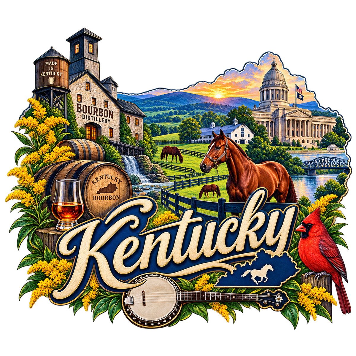 Kentucky State Pride T-Shirts