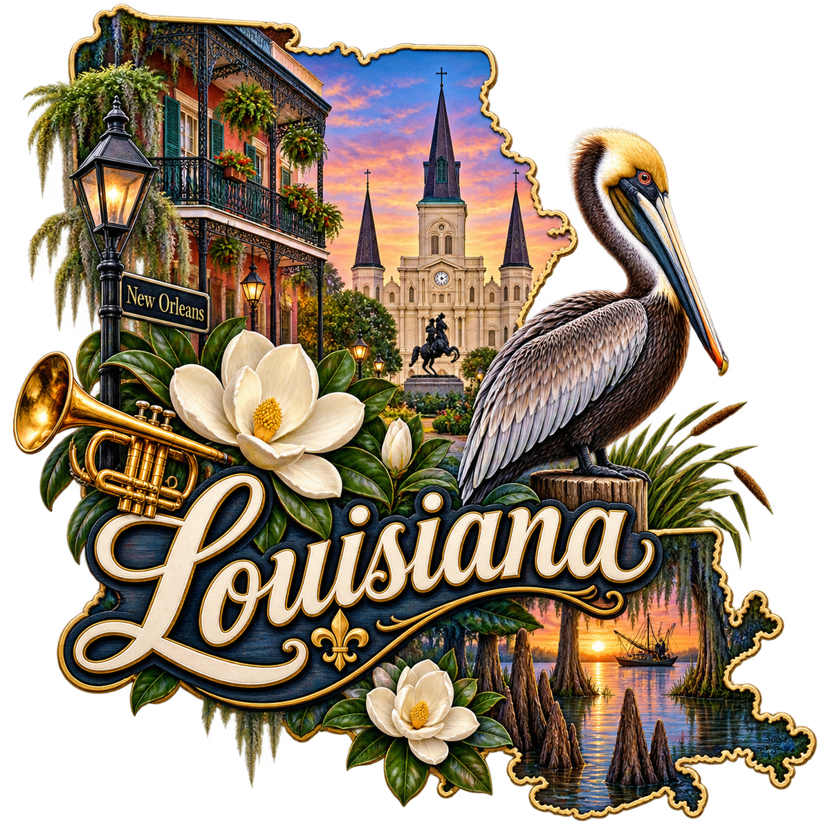 Louisiana State Pride T-Shirts
