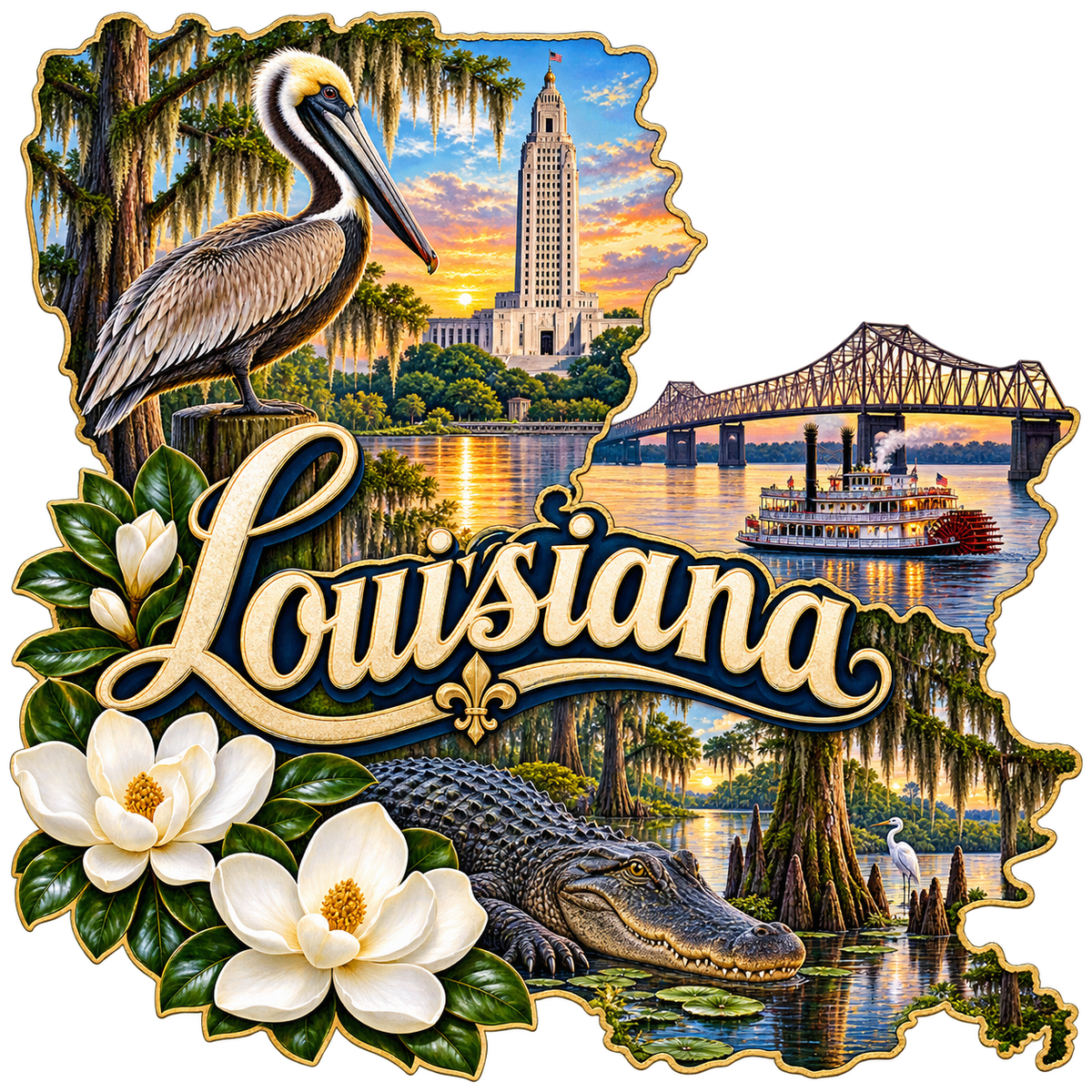 Louisiana State Pride T-Shirts