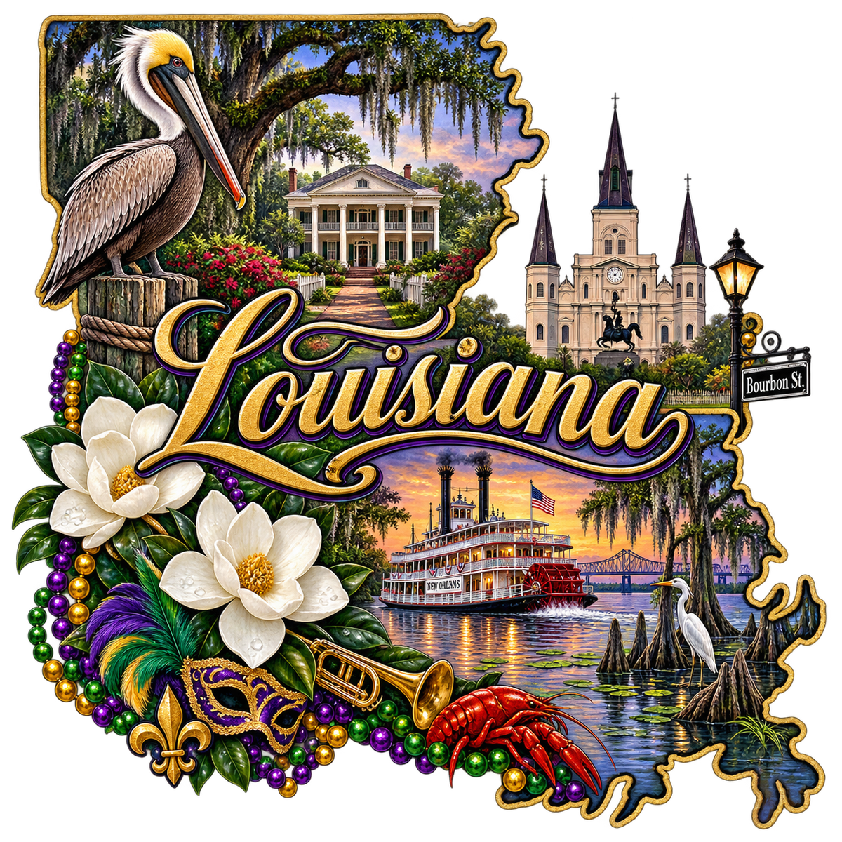 Louisiana State Pride T-Shirts