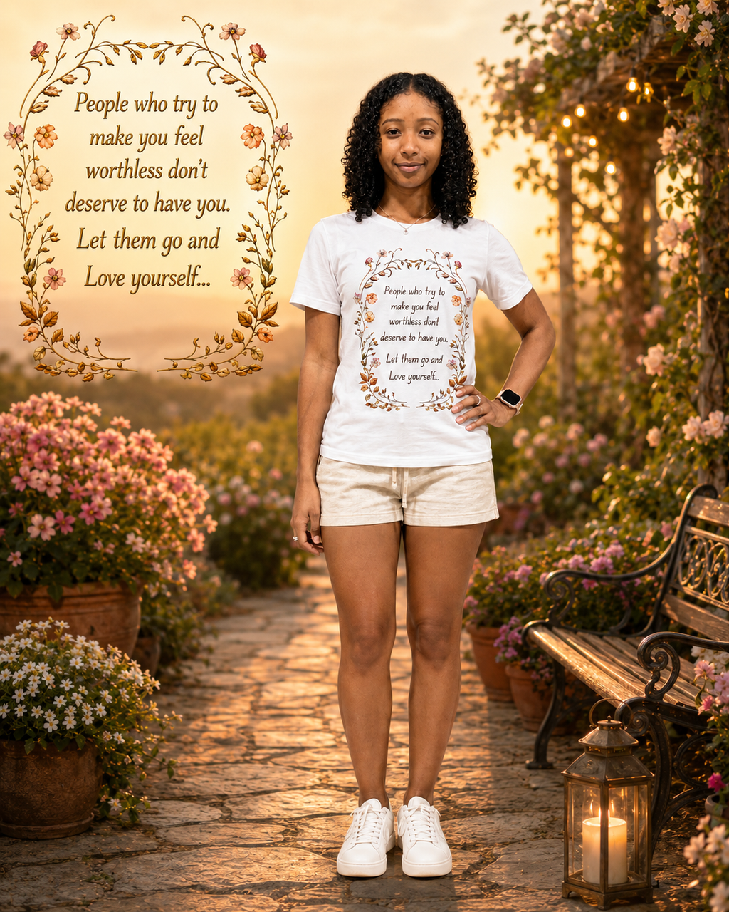Love Yourself Floral T-Shirt