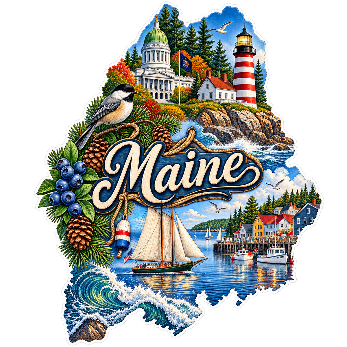 Maine State Pride T-Shirts