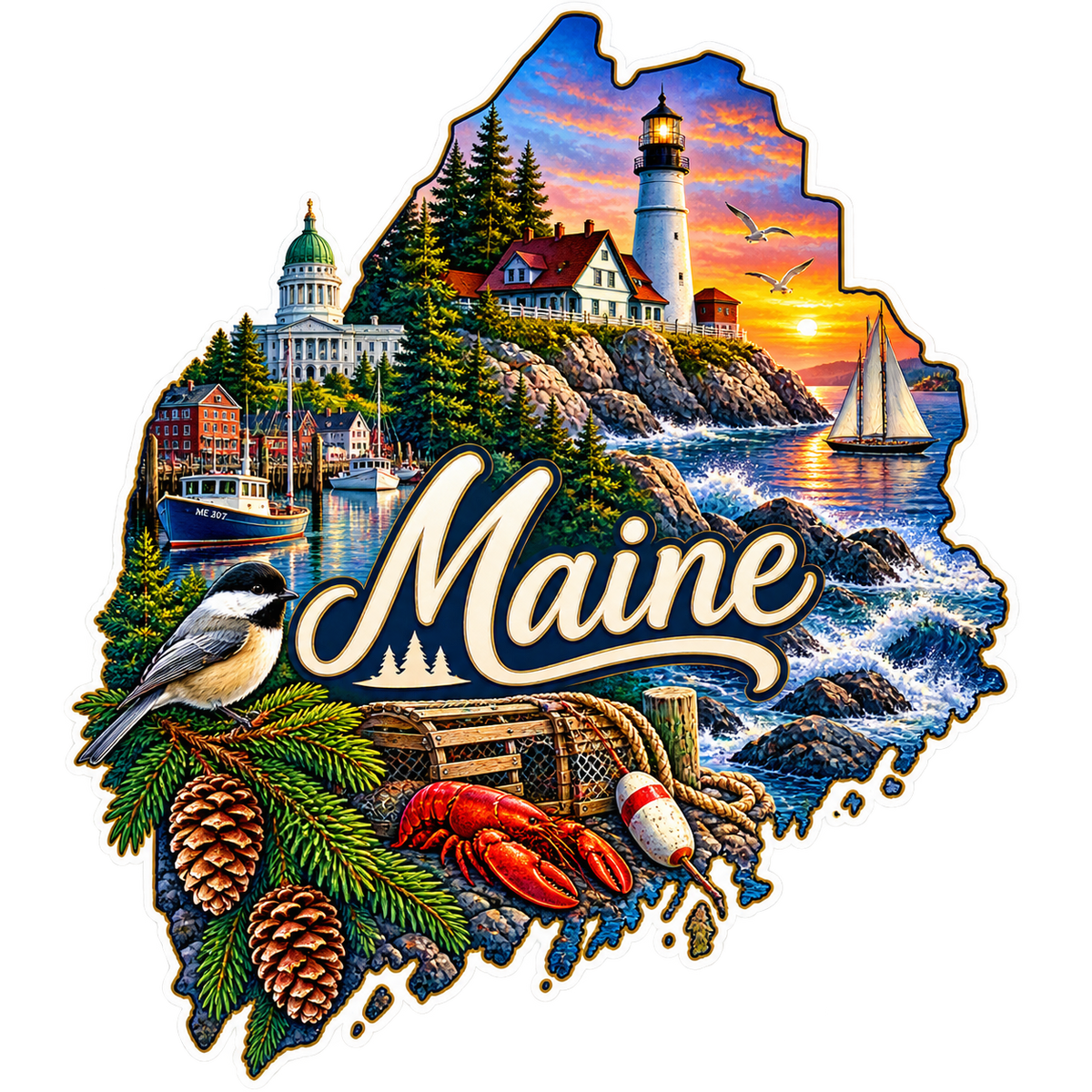 Maine State Pride T-Shirts