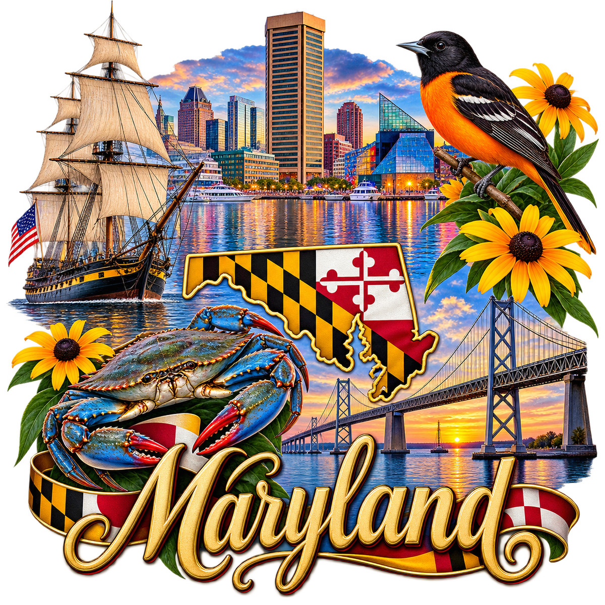 Maryland State Pride T-Shirts