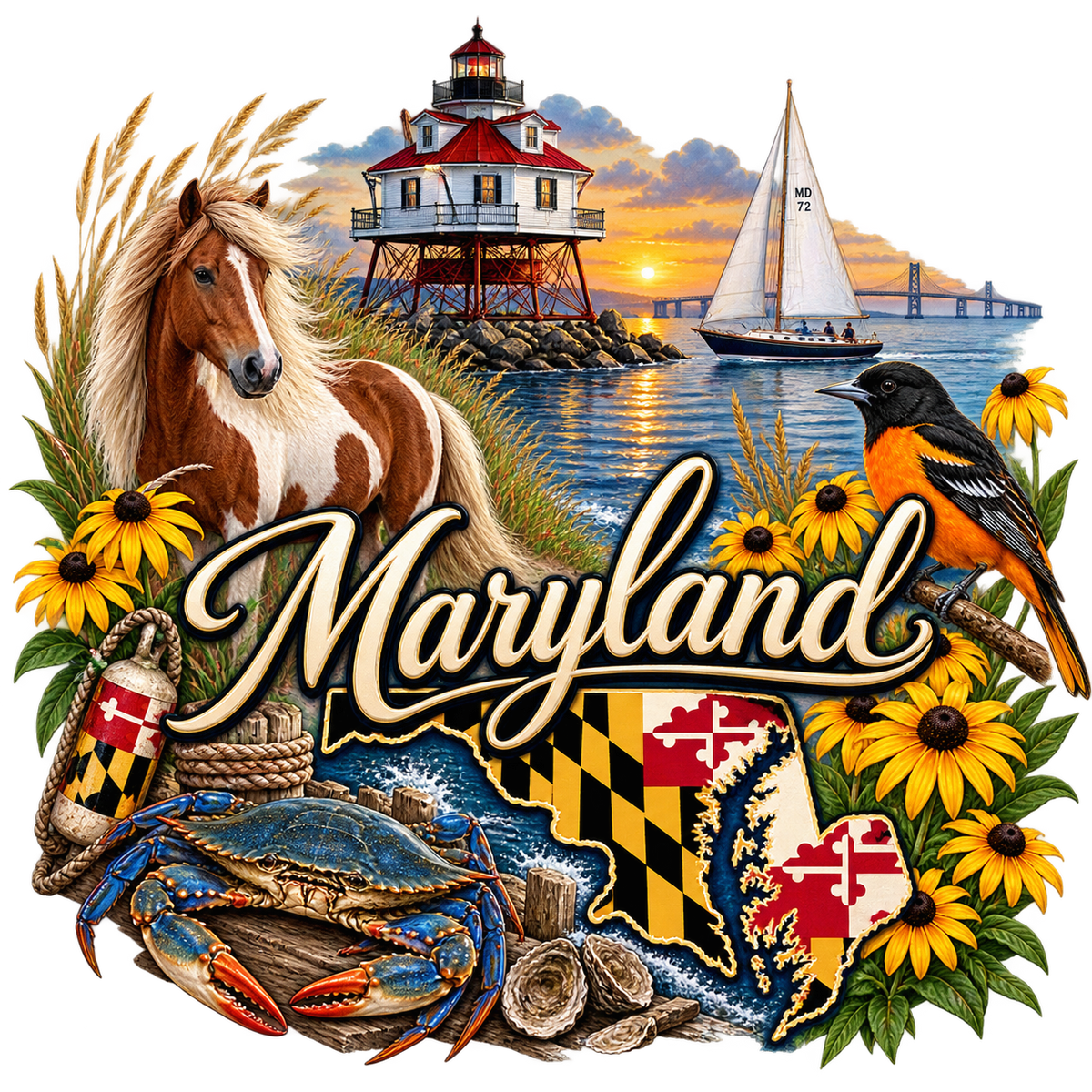 Maryland State Pride T-Shirts