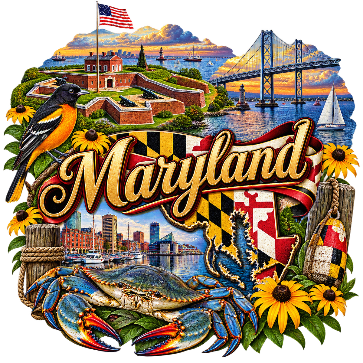 Maryland State Pride T-Shirts