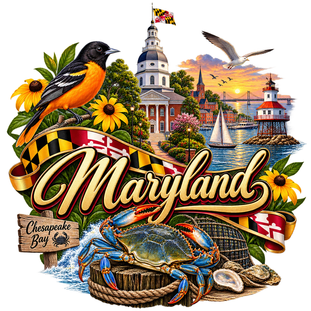Maryland State Pride T-Shirts