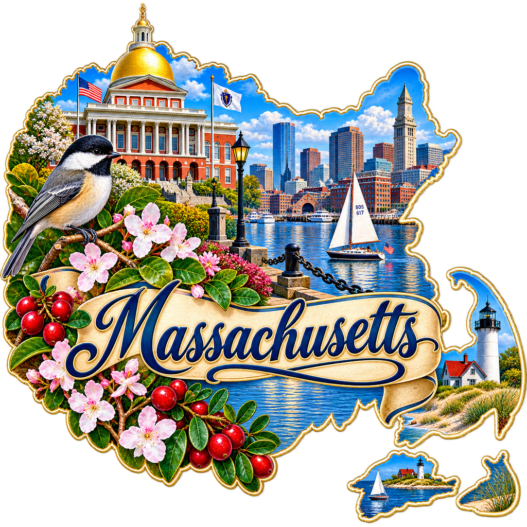 Massachusetts State Pride T-Shirts