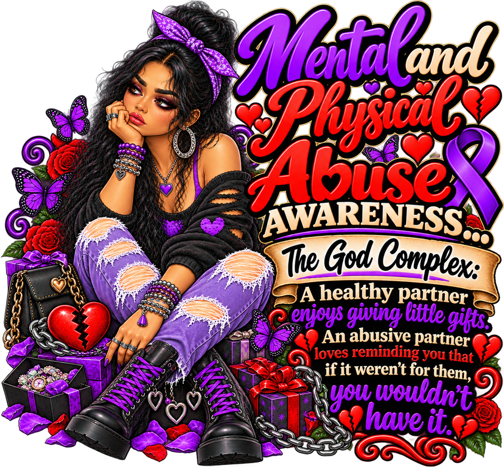 God Complex Abuse Awareness T-Shirt