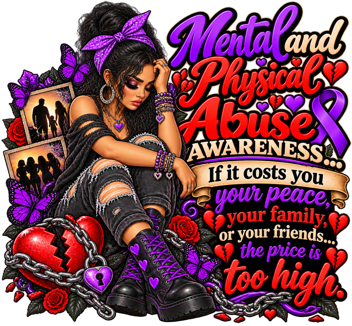 The Price Is Too High Abuse Awareness T-Shirt